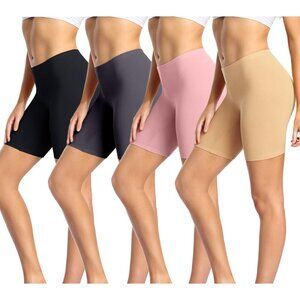 🆕Women Cream Cotton Boy Shorts Underwear Anti Soft Short Plus Shorts Panties